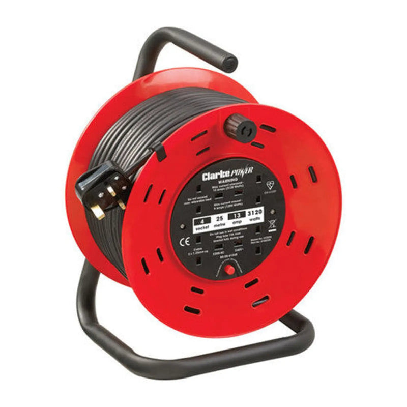 Centurion 25m 4 Gang Open Drum Cable Reel
