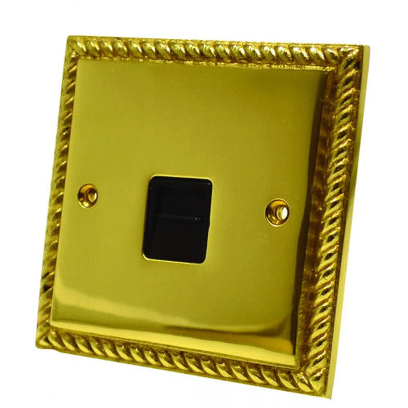 Centurion Georgian Brass Master Phone Socket - Pack of 5