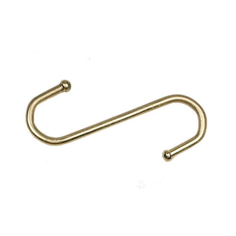 Centurion 95mm Brassed Ball End 'S' Hook (Pack of 2) - Pack of 5