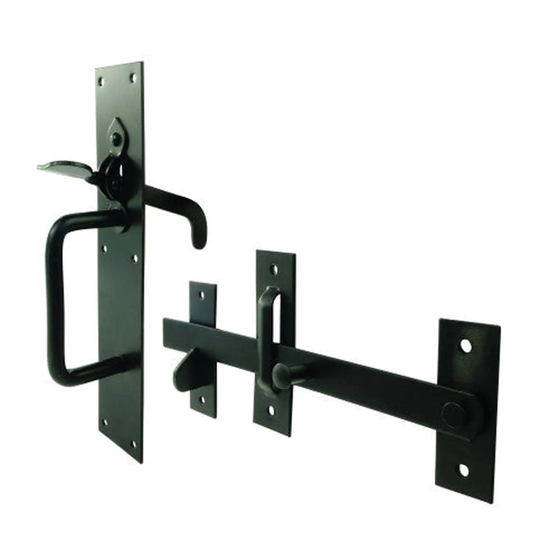 Centurion Medium Suffolk Latch, Epoxy Black, 230mm - Pack of 5