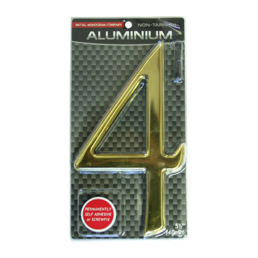 Centurion 5 1/2" Gold Effect Numeral 4 - Min Order 2