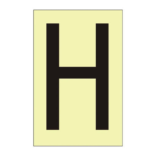 Centurion Character 'H' - Photoluminescent Vinyl - 50mm - Min Order 6