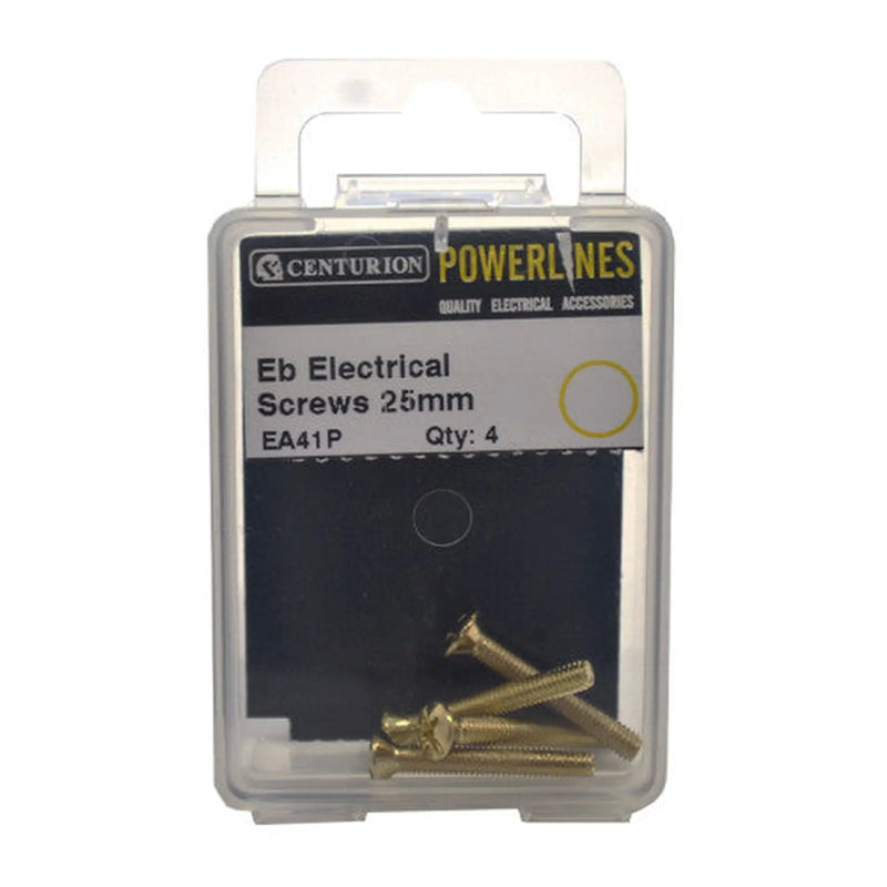 Centurion M3.5 x 25mm EB Electrical Switch And Socket Screws - Pack of 5