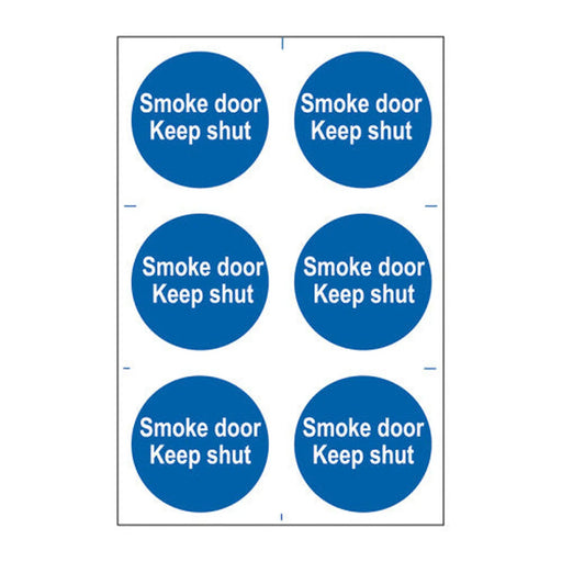 Centurion Smoke door Keep shut - Self Adhesive PP (200 x 300mm) - Min Order 2