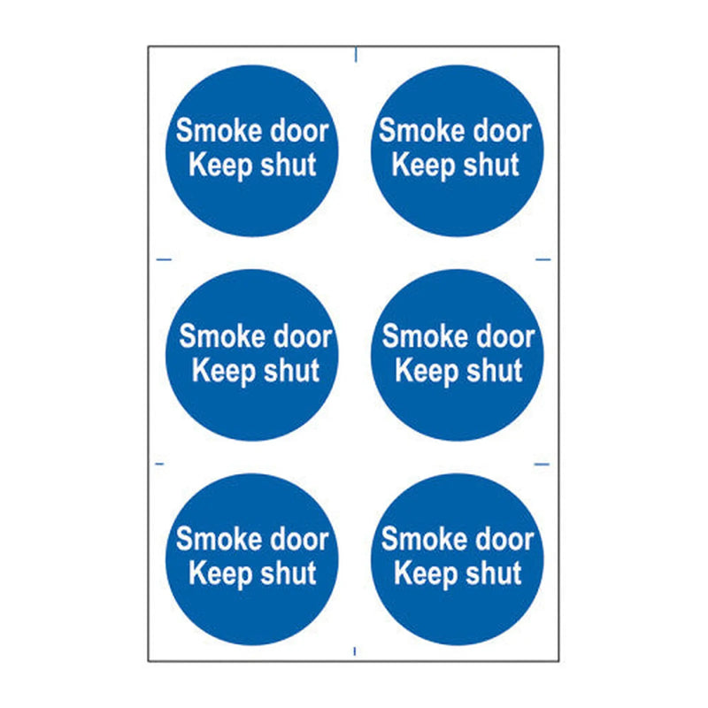 Centurion Smoke door Keep shut - Self Adhesive PP (200 x 300mm) - Min Order 2