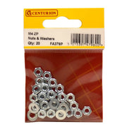 Centurion M4 ZP Nuts & Washers (Pack of 20) - Pack of 5