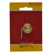 Centurion Georgian Cupboard Knobs, Polished Brass, 25mm Dia. - Pack of 5