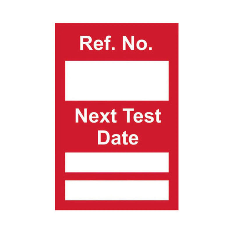 Centurion 'Next Test' Mini Tag Insert, Red (Pack of 20)