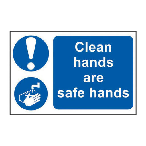 Centurion Clean hands are safe hands - Self Adhesive PP (300 x 200mm) - Min Order 2