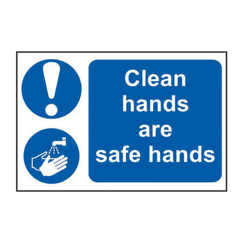 Centurion Clean hands are safe hands - Self Adhesive PP (300 x 200mm) - Min Order 2