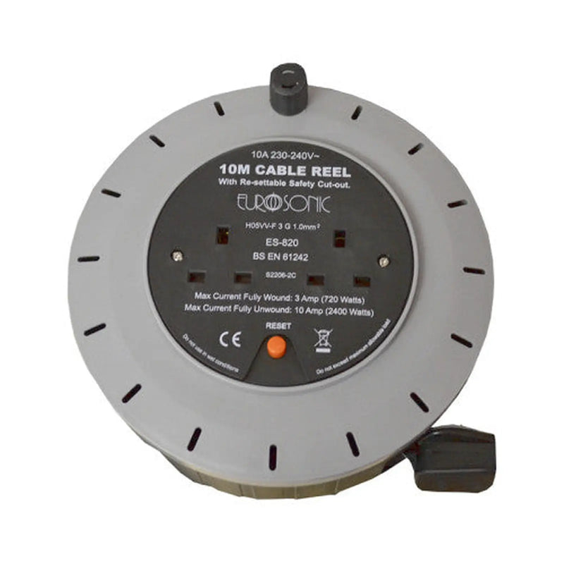 Centurion 2 Gang Extension Cable Reel, 10m