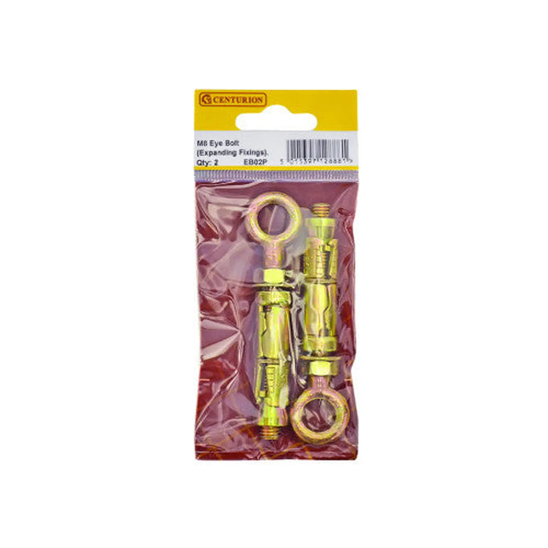 Centurion M8 Expanding Eye Bolts  (Pack of 2) - Pack of 5