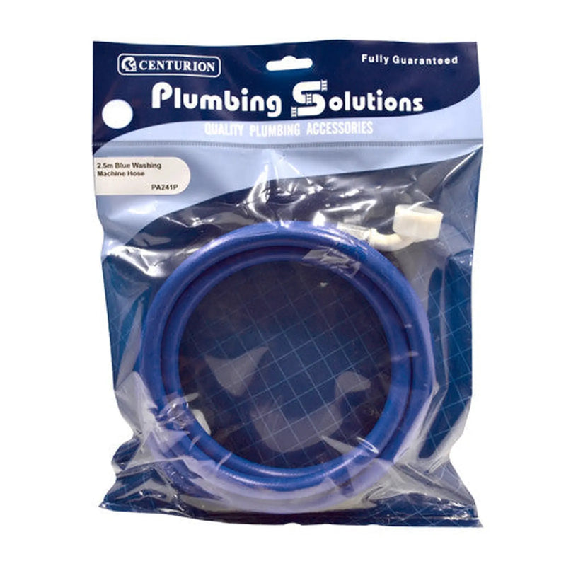 Centurion 2.5m Washing Machine Hose - Blue - Pack of 3