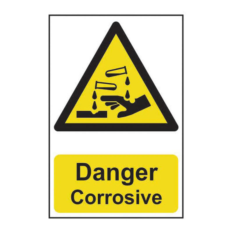 Centurion Danger Corrosive - Self Adhesive PP (200 x 300mm) - Min Order 2