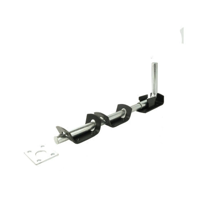 Centurion Garage Door Bolts, Epoxy Black, 300mm - Pack of 2