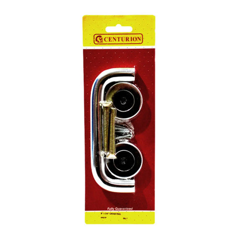 Centurion Round Bar Pull Handles, Polished Anodised Aluminium, 150mm x 19mm - Pack of 3