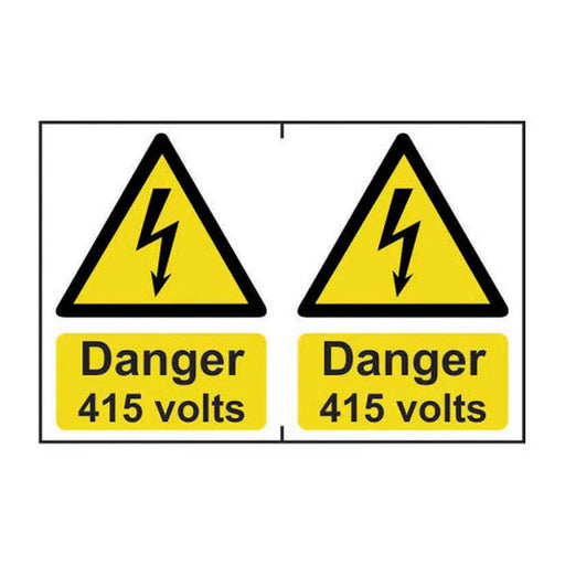 Centurion Danger 415 volts - Self Adhesive PP (300 x 200mm) - Min Order 2