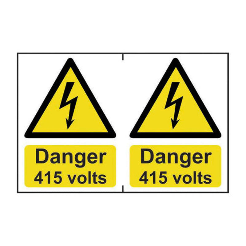 Centurion Danger 415 volts - Self Adhesive PP (300 x 200mm) - Min Order 2