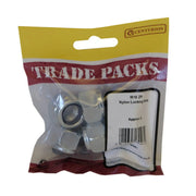 Centurion Nylon Locking Nuts - Zinc Plated - M16 - Pack of 6
