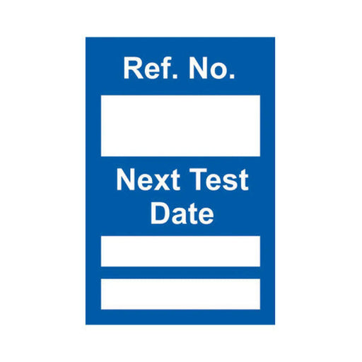 Centurion 'Next Test' Mini Tag Insert, Blue, (Pack of 20)
