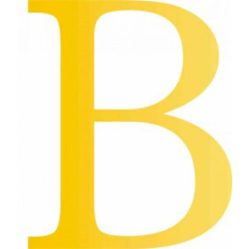 Centurion 51mm Gold Traditional Oldstyle Font Vinyl Letter B - Pack of 10