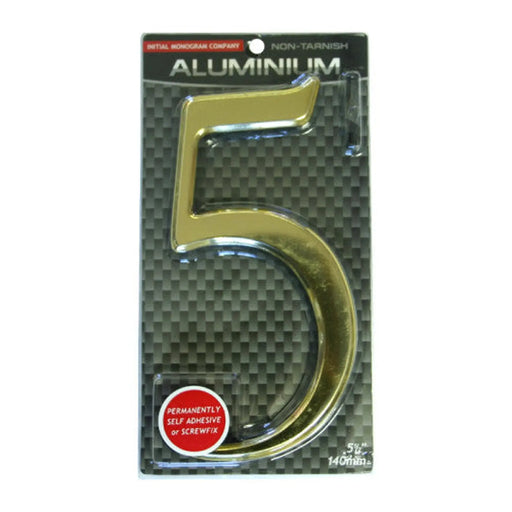 Centurion 5 1/2" Gold Effect Numeral 5 - Min Order 2