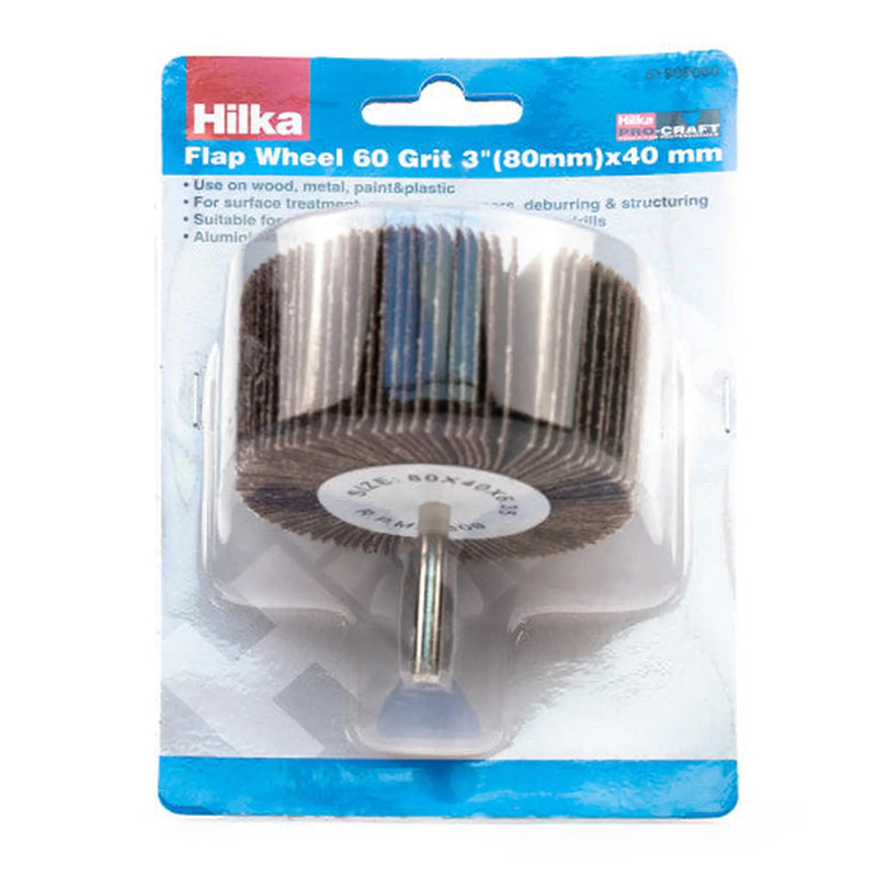 Centurion Hilka Flap Wheel 60 Grit (80mm) x 40mm - Pack of 5