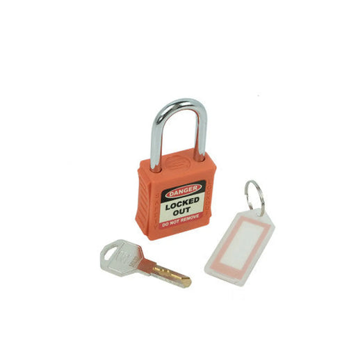 Centurion Safety Lockout Padlock, Standard Shackle, Orange (each)