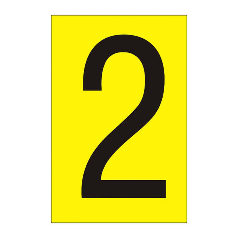 Centurion Character '2' - Yellow Vinyl - 50mm - Pack of 10 - Min Order 2