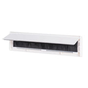 Centurion Warmseal Draught Excluder Letterplate Tidy, White, 76mm x 292mm - Pack of 5