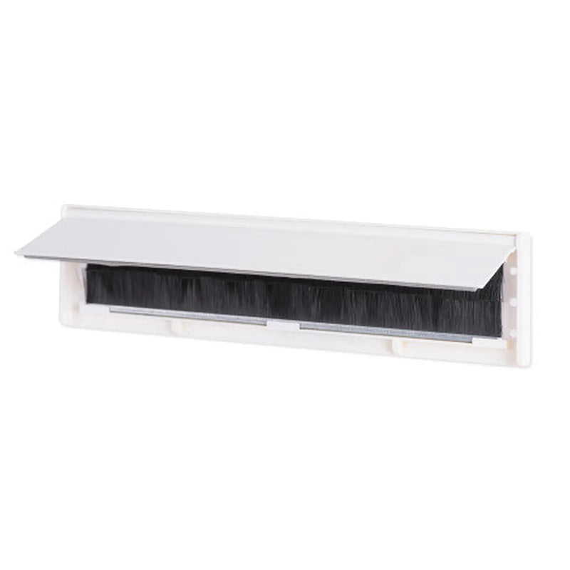 Centurion Warmseal Draught Excluder Letterplate Tidy, White, 76mm x 292mm - Pack of 5