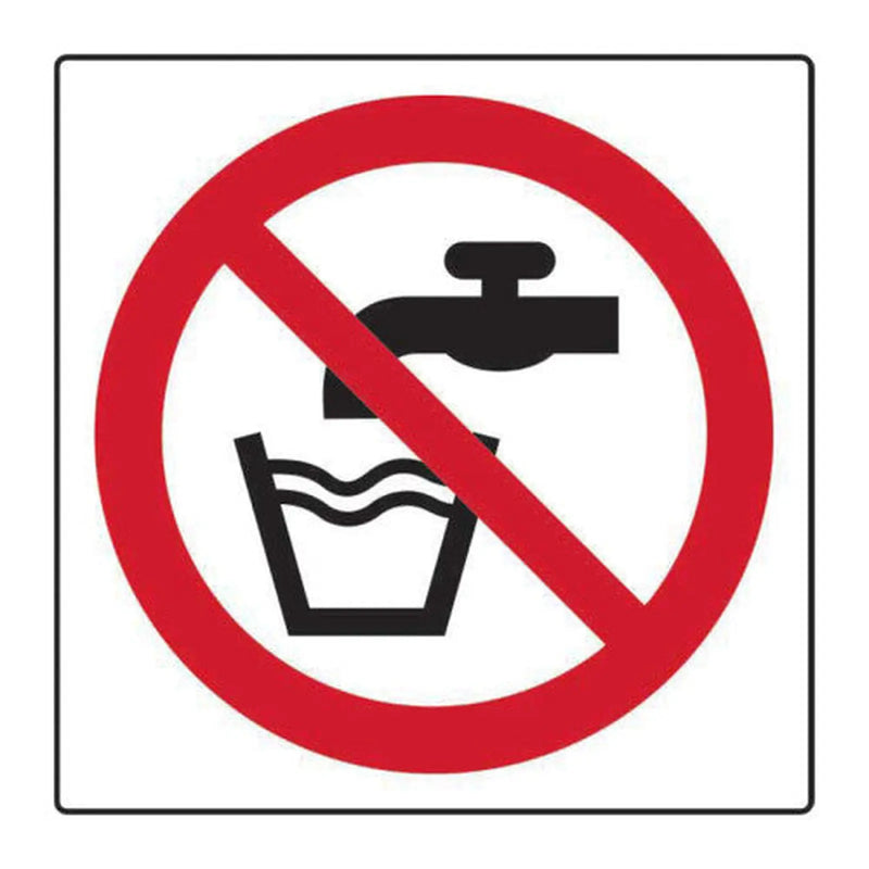Centurion Not drinking water symbol - Labels (50 x 50mm Roll of 250)