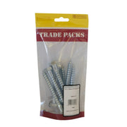 Centurion Coach Screws - M12 x 100mm - Zinc Plated - Pack of 8