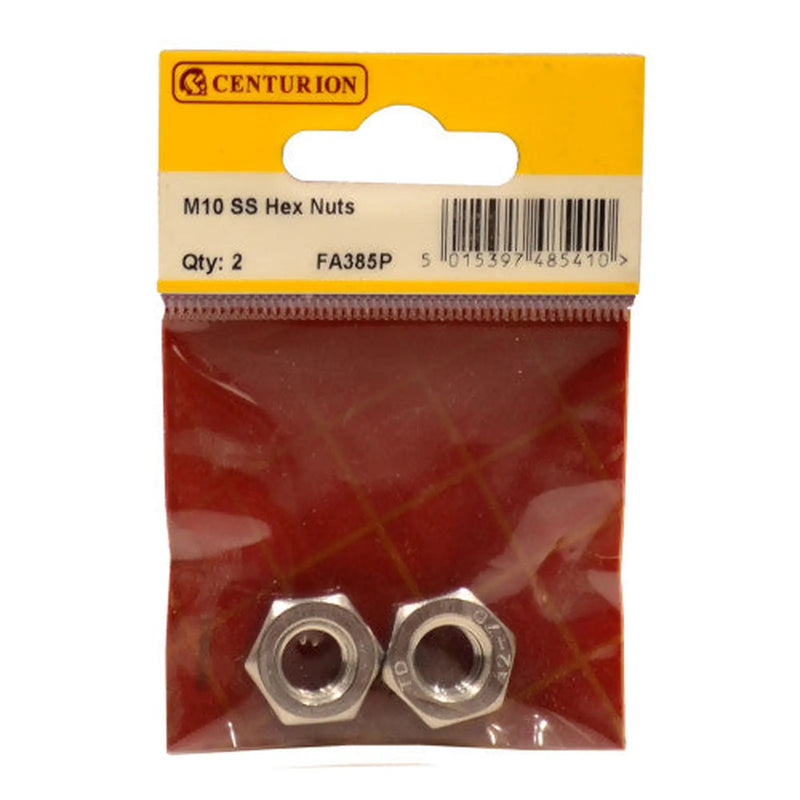 Centurion M10 SS Hex Nuts (Pack of 2) - Pack of 5