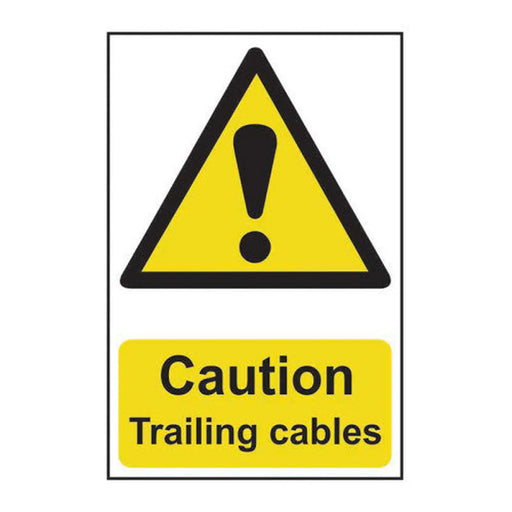 Centurion Caution Trailing cables - Self Adhesive PP (200 x 300mm) - Min Order 2