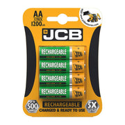 Centurion JCB Rechargeable AA Batteries, 4 Pack - Pack of 10
