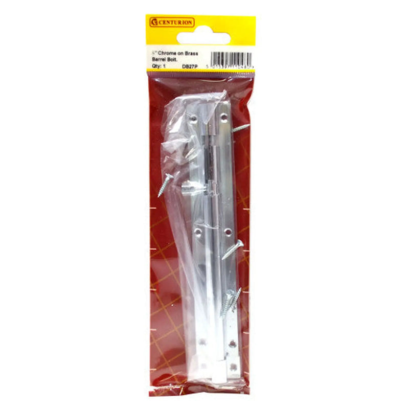 Centurion 150mm x 25mm (1") CP Straight Barrel Bolt - Pack of 5