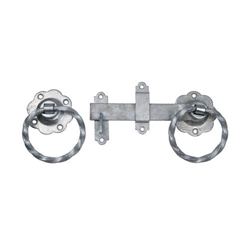 Centurion Twisted Ring Gate Latch, Galvanised, 150mm - Pack of 3
