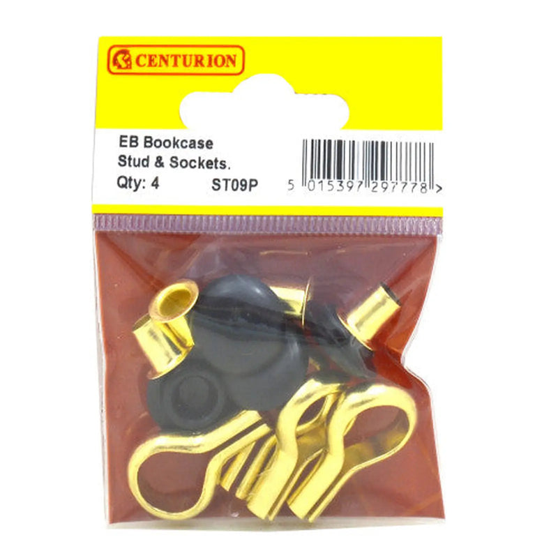 Centurion EB Bookcase Studs & Sockets (Pack of 4) - Pack of 5