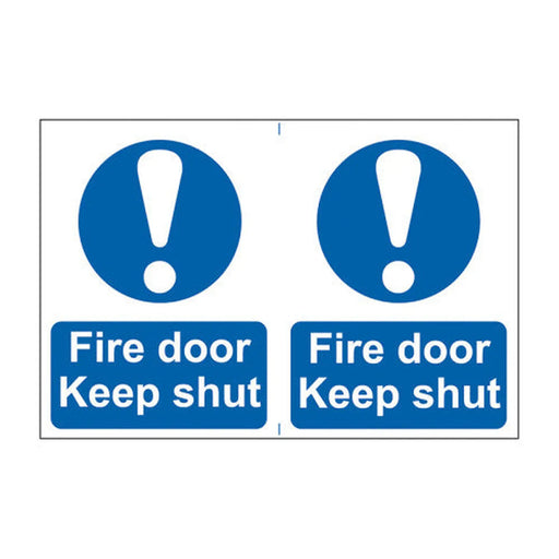 Centurion Fire door Keep shut - Self Adhesive PP (300 x 200mm) - Min Order 2