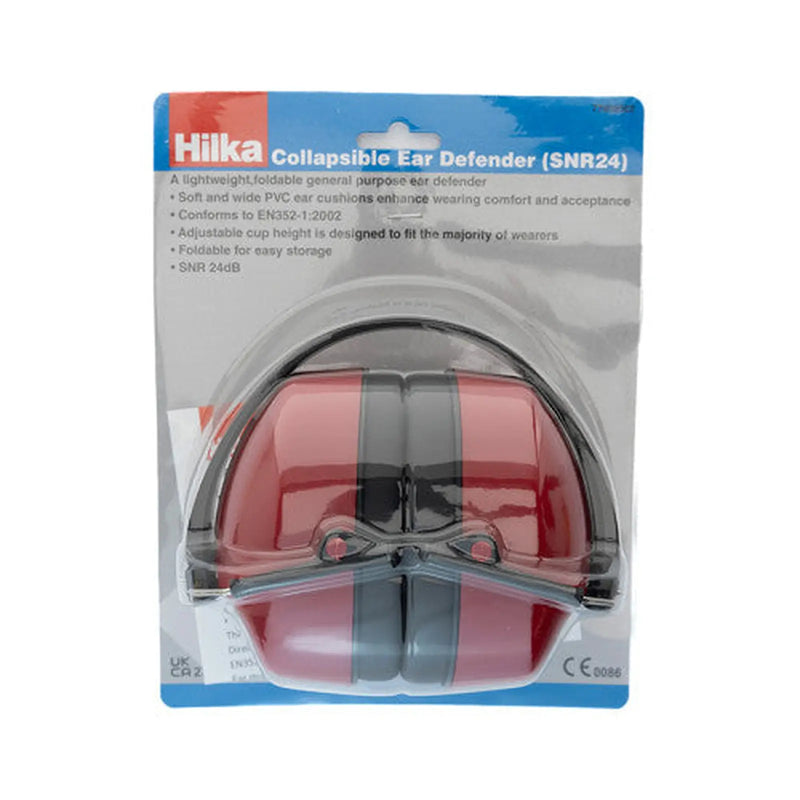 Centurion Collapsible Ear Defenders - Red - Min Order 2