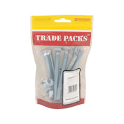 Centurion Cup Sqaure Small Carriage Bolts & Nuts - Zinc Plated - M12 x 100mm - (Pack of 5)