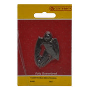 Centurion 55mm x 25mm (2 1/8" x 1") Tudor Covered Shield Escutcheon - Pack of 3