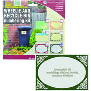 Centurion Wheelie Bin Number Kit Victorian Green - Sign/Stickers - Pack of 5