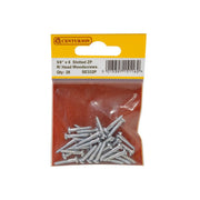 Centurion 5/8" x 6 ZP Round Head Woodscrews (Pack of 28) - Pack of 5