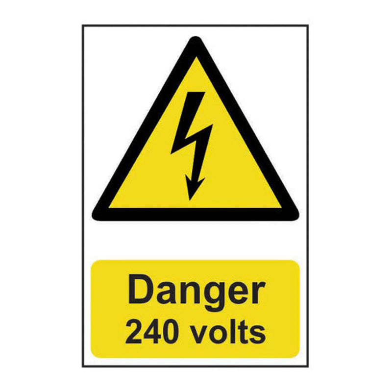 Centurion Danger 240 volts - Self Adhesive PP (200 x 300mm) - Min Order 2