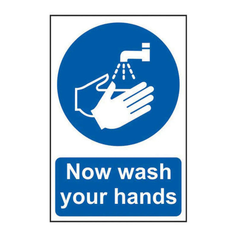 Centurion Now wash your hands - Self Adhesive PP (200 x 300mm) - Min Order 2