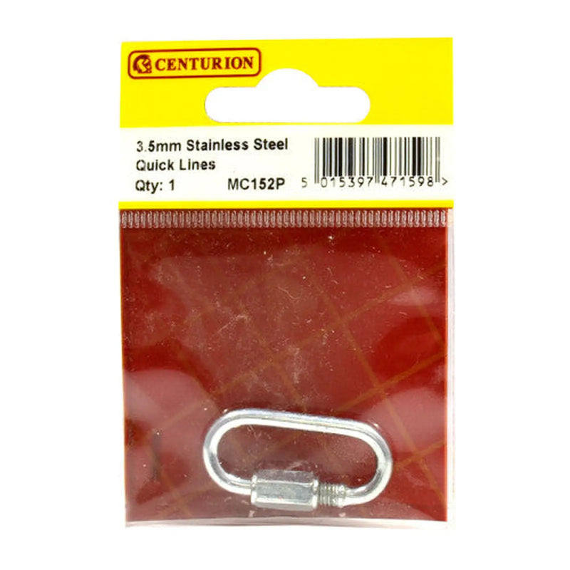 Centurion Quick Repair Link, Stainless Steel, 3.5mm x 28mm x 10mm - Pack of 5