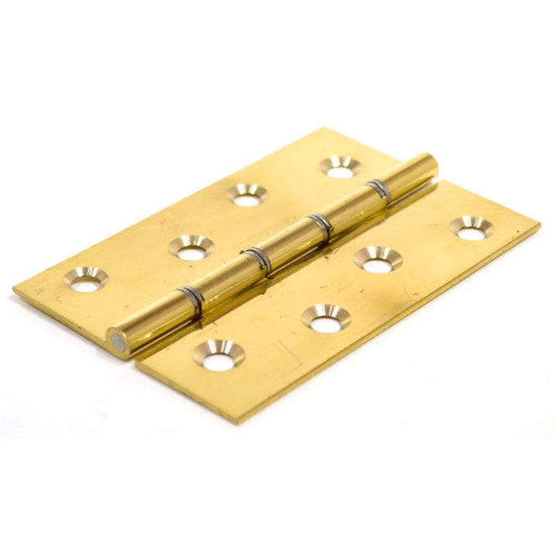 Centurion Butt Hinges, Polished Brass, 102mm x 67mm - Pack of 5