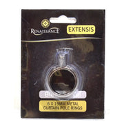 Centurion Renaissance Curtain Rings Black Nickel 6pk 19/16mm - Pack of 10